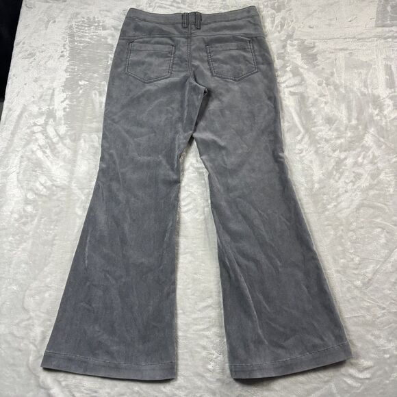 Free People Pants Womens 28 Gray Flare Low Rise Utility Boho Y2K - Picture 2 of 8